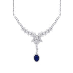 2.05 Carat Diamond Sapphire Neckband