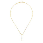 Gold Row Stone Necklace