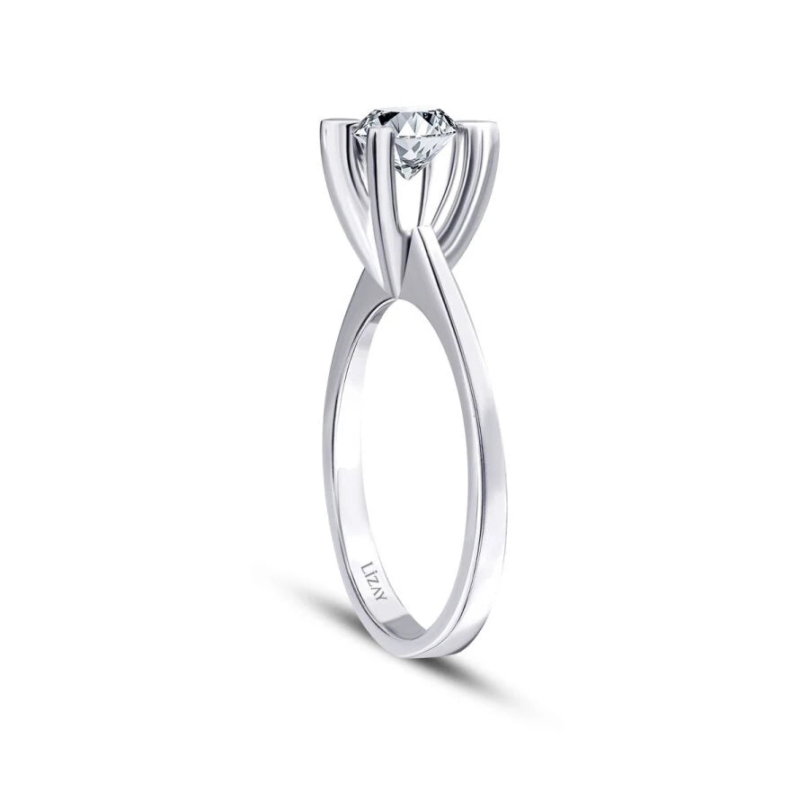0.80 Carat Diamond Round Solitaire Engagement Ring