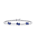 2.03 Carat Diamond Sapphire Bracelet