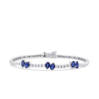 2.03 Carat Diamond Sapphire Bracelet