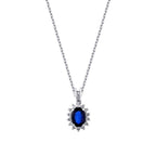 1.06 Carat Diamond Sapphire Necklace