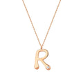 0.02 Carat Diamond Letter R  Necklace