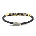 Gold Black Stone Men’s Bracelet