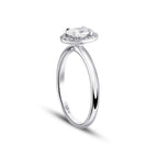 0.25 Carat Diamond Oval Solitaire Engagement Ring