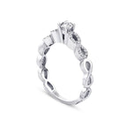 0.43 Carat Diamond Solitaire Engagement Infinity Ring