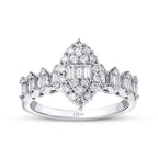 0.80 Carat Diamond Baguette Ring