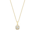 0.16 Carat Diamond Baguette Necklace