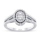 0.17 Carat Diamond Baguette Ring