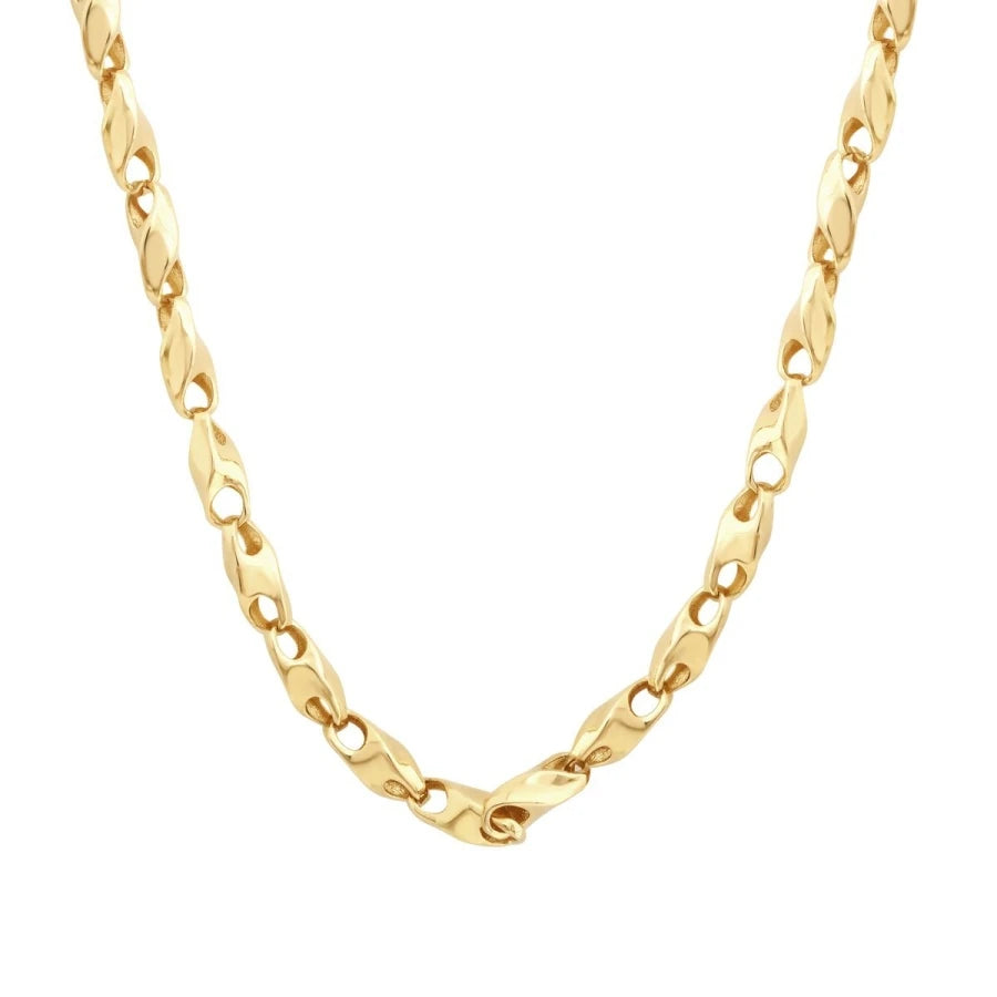Gold Twist Chain Necklace