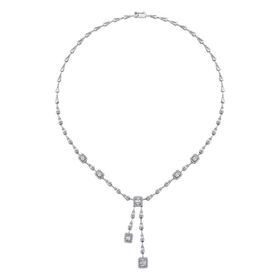 3.00 Carat Diamond Baguette Neckband