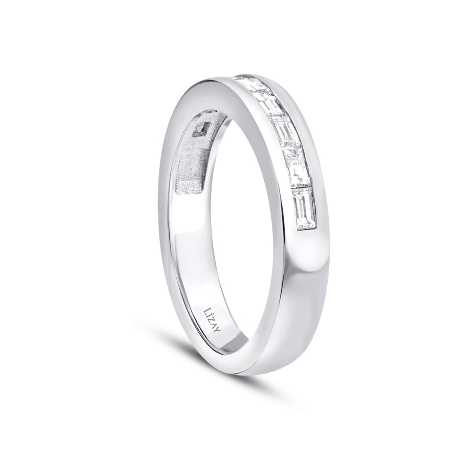 0.56 Carat Diamond Baguette Half-Eternity Ring