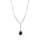 7.31 Carat Diamond Pear Sapphire Set