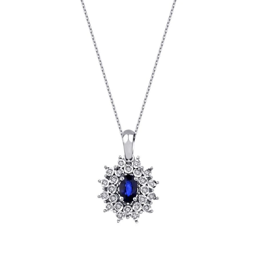 1.73 Carat Diamond Sapphire Set