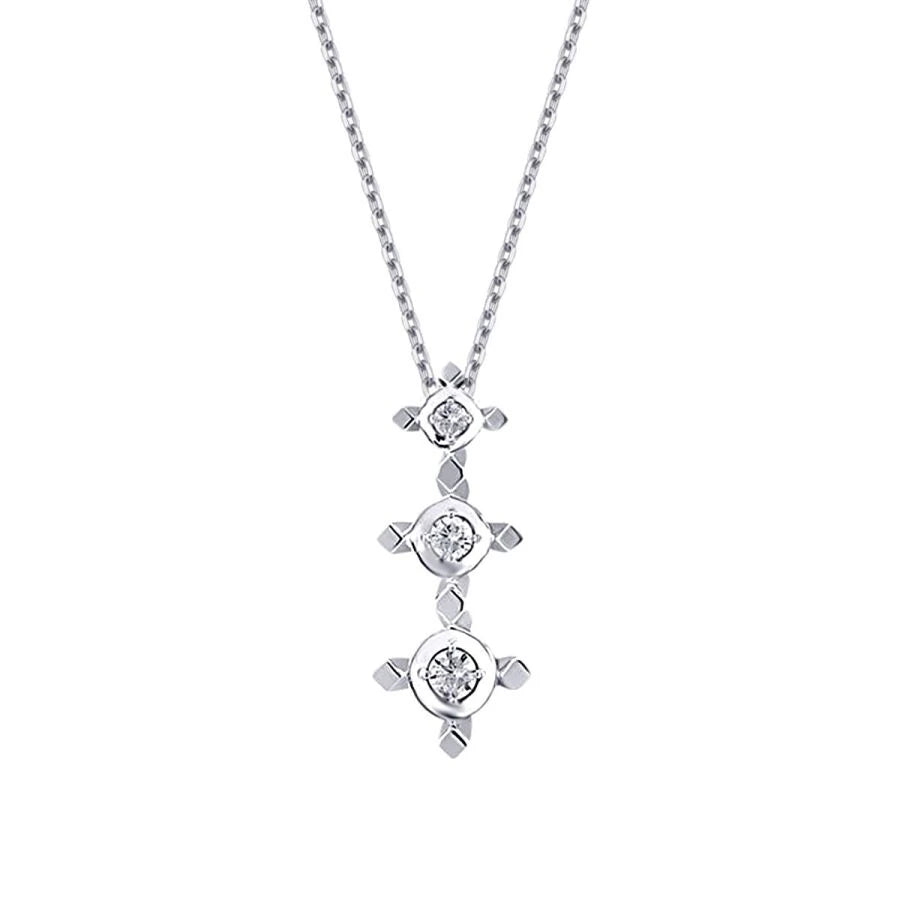 0.10 Carat Diamond Tria Necklace