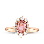 1.06 Carat Diamond Morganite Ring