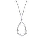 0.22 Carat Diamond Baguette Necklace