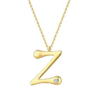 0.02 Carat Diamond Z Letter Necklace