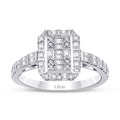 0.71 Carat Diamond Baguette Ring