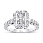 0.71 Carat Diamond Baguette Ring