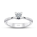 0.10 Carat Diamond Round Solitaire Engagement Ring