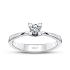 0.10 Carat Diamond Round Solitaire Engagement Ring