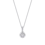 0.19 Carat Diamond Flower Necklace
