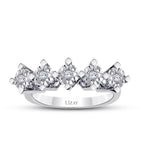 1.00 Carat Diamond-Effect Five-Stone Ring