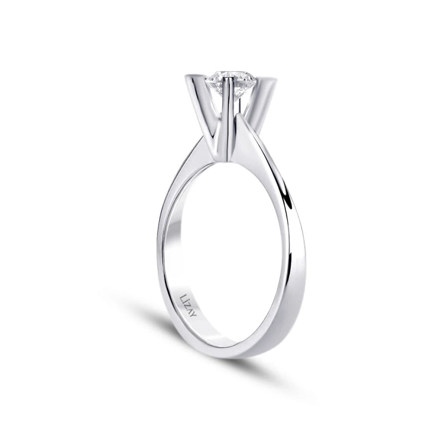 0.40 Carat Diamond Round Solitaire Engagement Ring