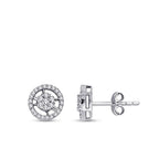 0.34 Carat Diamond Round Earrings