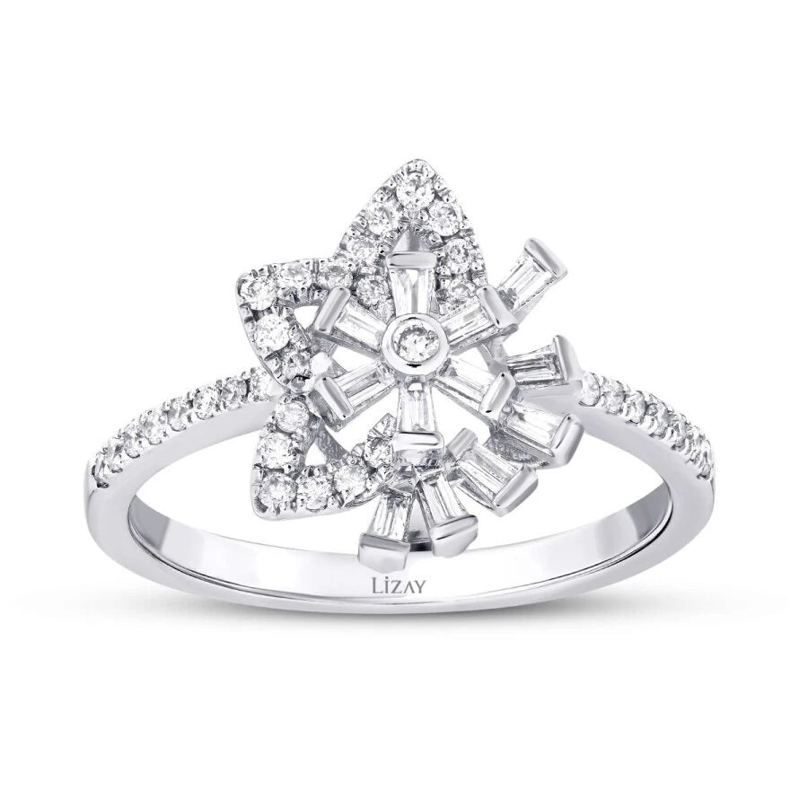 0.94 Carat Diamond Baguette Star Set