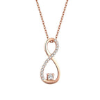 0.11 Carat Diamond Infinity Necklace