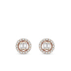 0.21 Carat Diamond Baguette Earrings