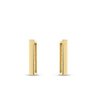 Gold Rectangular Hoop Earrings