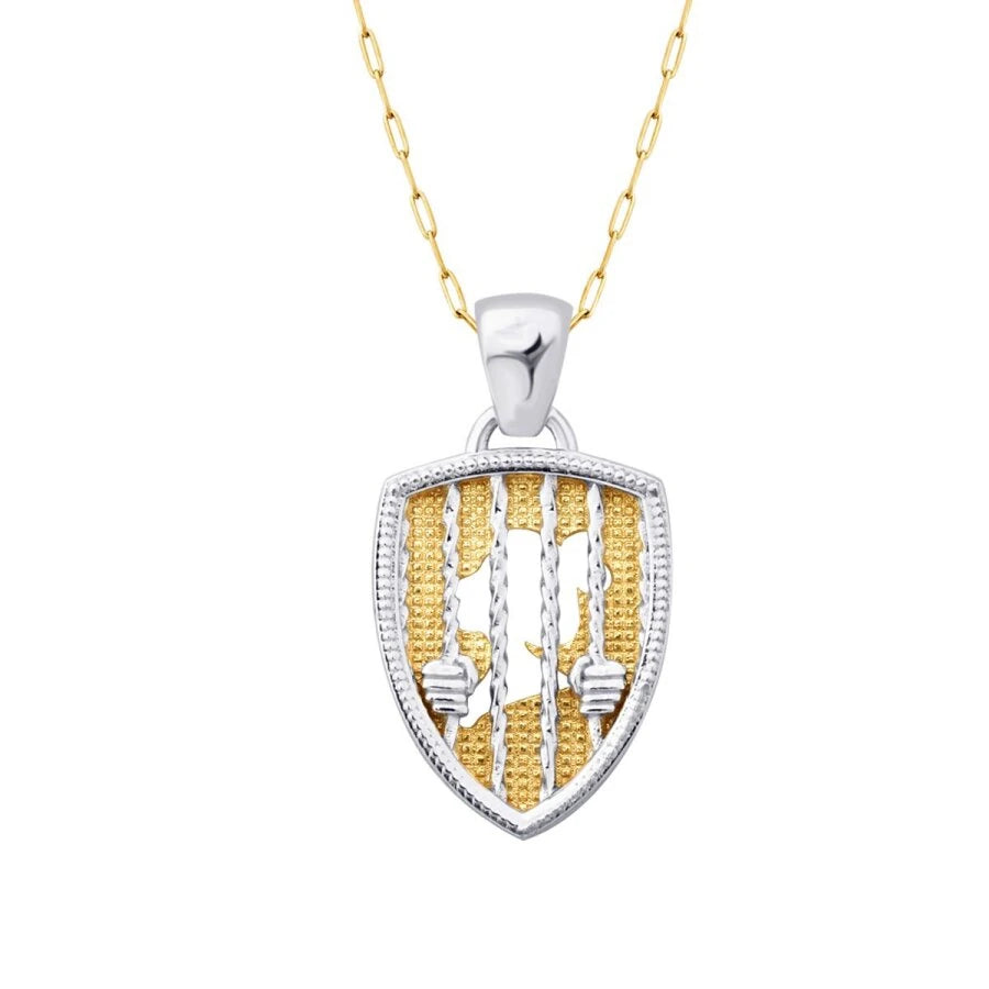 Gold Double-Sided Cage Necklace