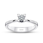 0.10 Carat Diamond Round Solitaire Engagement Ring