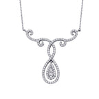 0.43 Carat Diamond Trend Pear Necklace