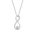 0.11 Carat Diamond Infinity Necklace