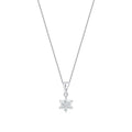 0.24 Carat Diamond Flower Necklace
