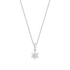0.24 Carat Diamond Flower Necklace