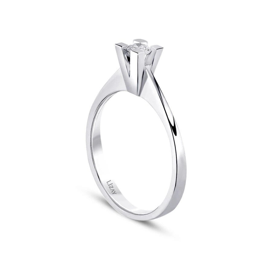 0.10 Carat Diamond Round Solitaire Engagement Ring