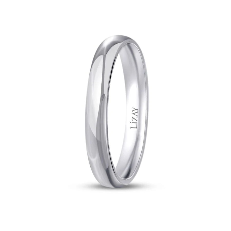 White Gold Classic Wedding Band