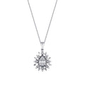 0.19 Carat Diamond Baguette Necklace
