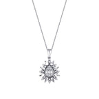 0.19 Carat Diamond Baguette Necklace