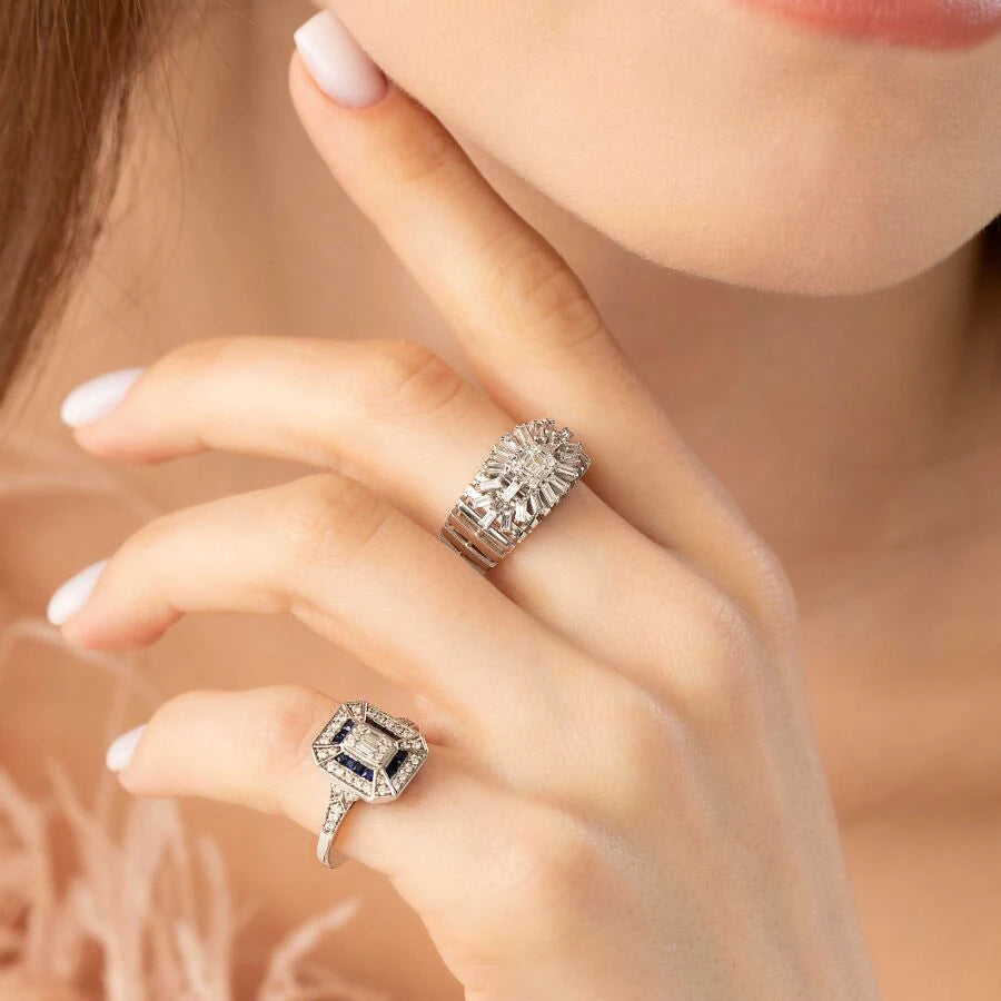 0.51 Carat Diamond Baguette Ring