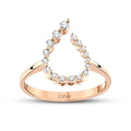 0.19 Carat Diamond Rose Gold Trend Ring