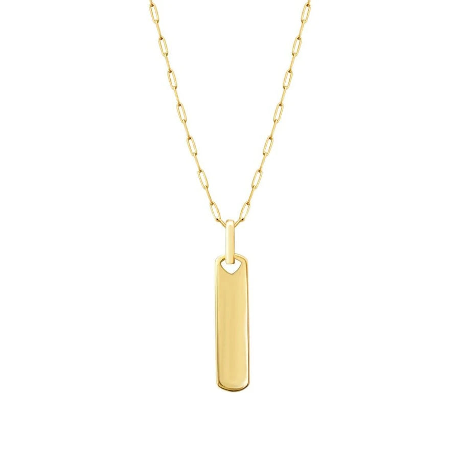 Gold Tag Men’s Necklace