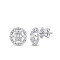 0.46 Carat Diamond Baguette Earrings
