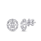 0.46 Carat Diamond Baguette Earrings