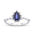 0.94 Carat Diamond Sapphire Ring